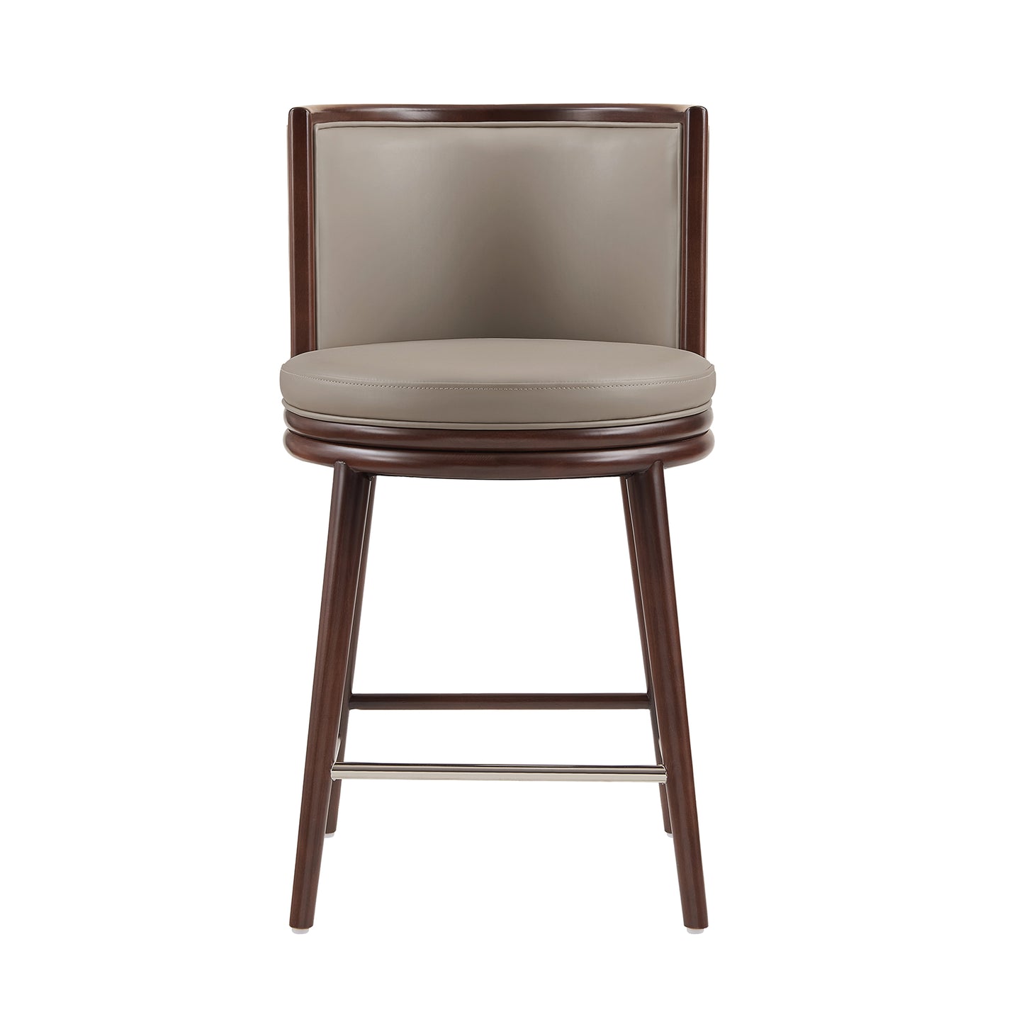 Evalyn Modern Wood Upholstered Counter Stool in Taupe CS021-TP