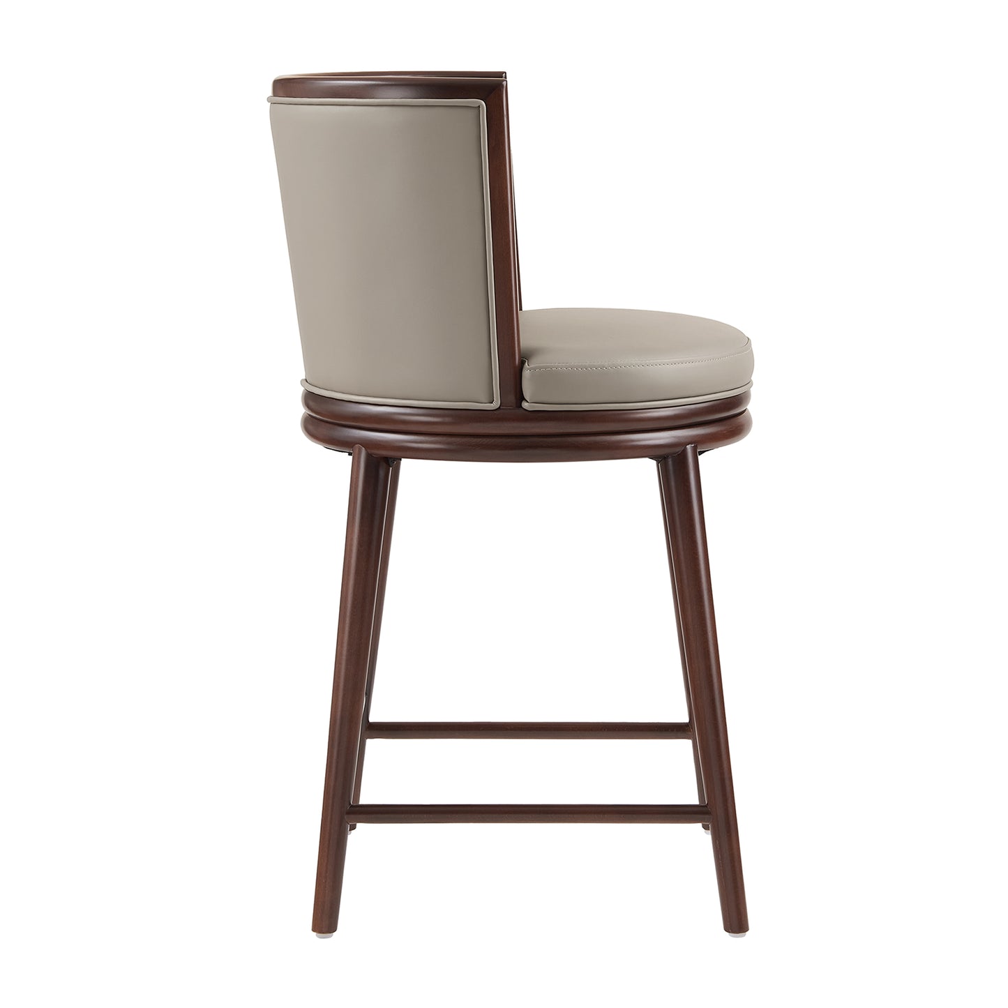 Evalyn Modern Wood Upholstered Counter Stool in Taupe CS021-TP