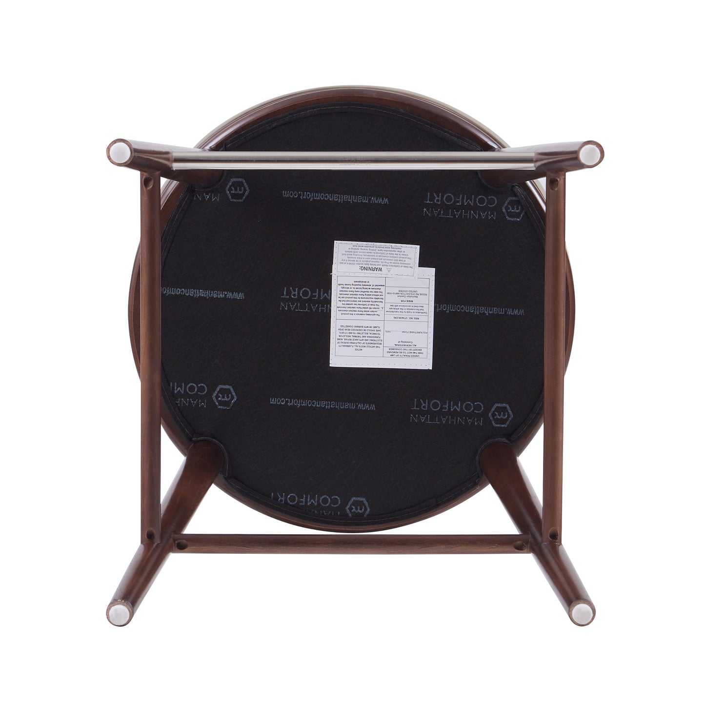 Evalyn Modern Wood Upholstered Counter Stool in Taupe CS021-TP