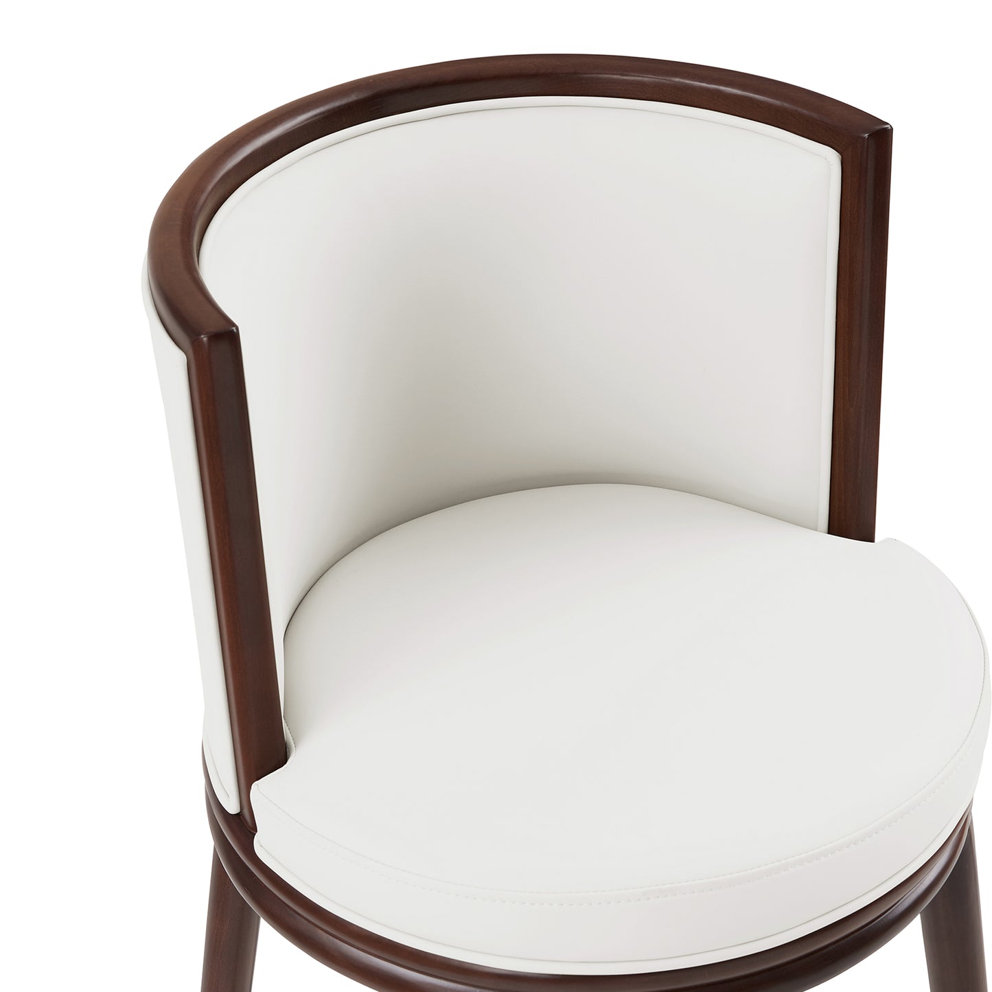 Evalyn Modern Wood Upholstered Counter Stool in White CS021-WH