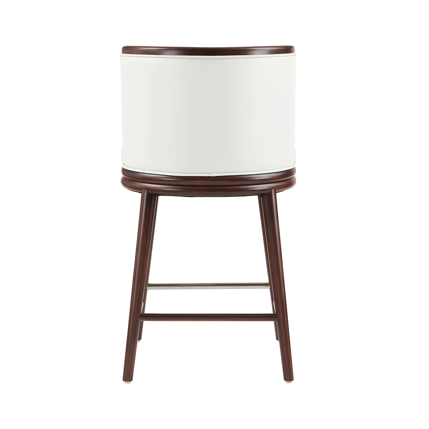 Evalyn Modern Wood Upholstered Counter Stool in White CS021-WH