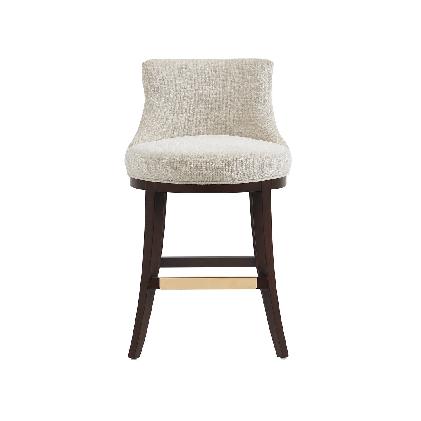Lucia Modern Wood Chenille Counter Stool in Natural CS022-NA