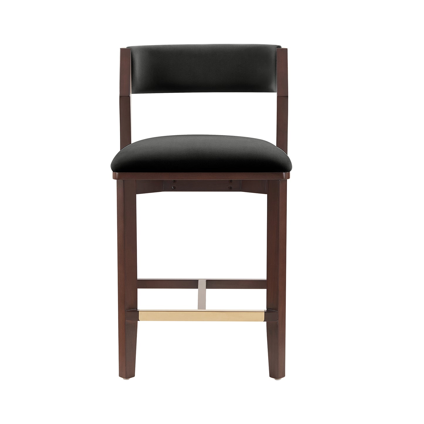 Patricia Modern Wood Upholstered Counter Stool in Black CS023-BK
