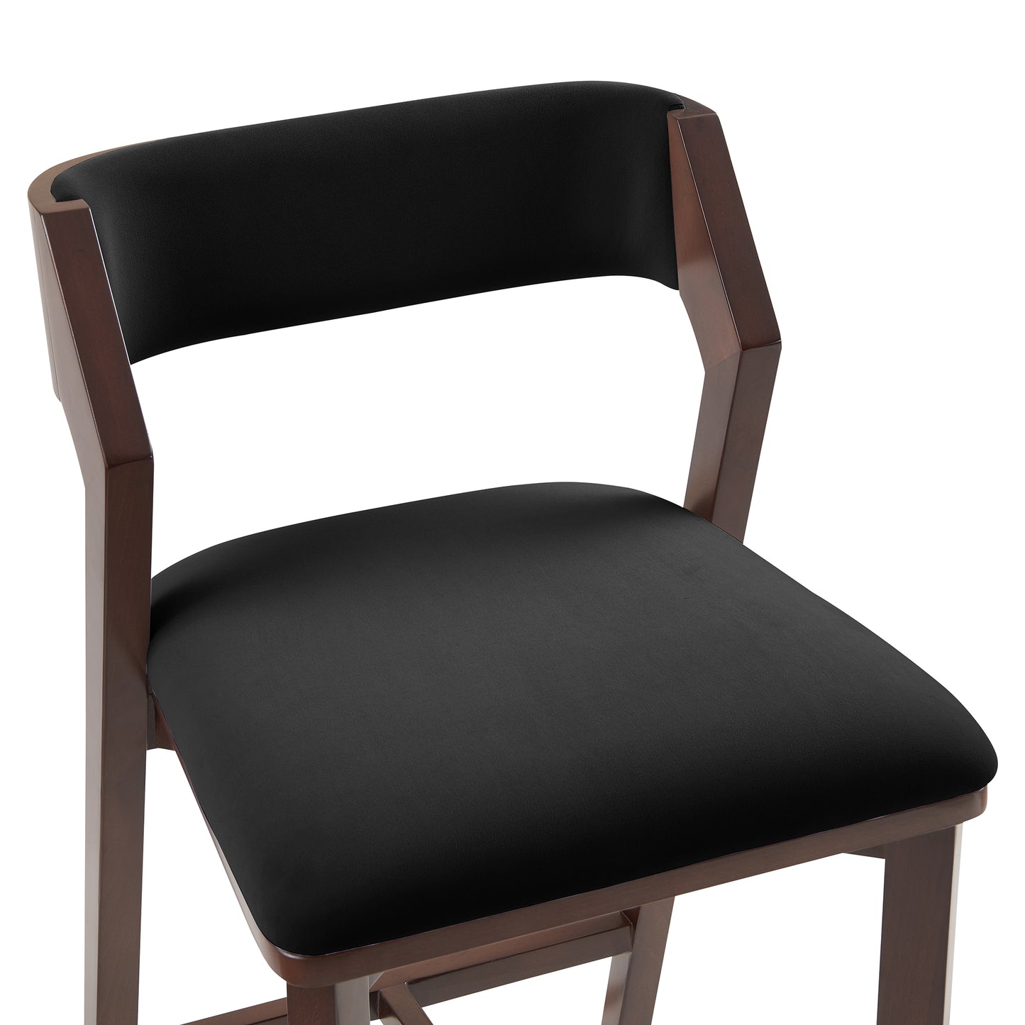 Patricia Modern Wood Upholstered Counter Stool in Black CS023-BK
