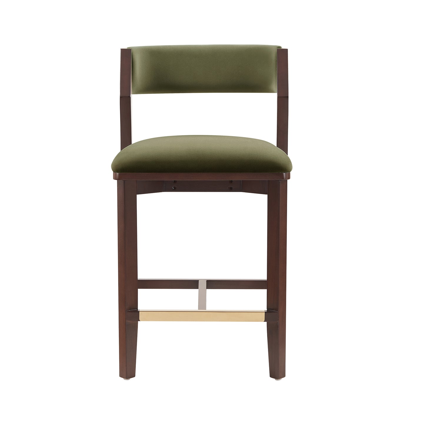 Patricia Modern Wood Upholstered Counter Stool in Turtle Green CS023-GR