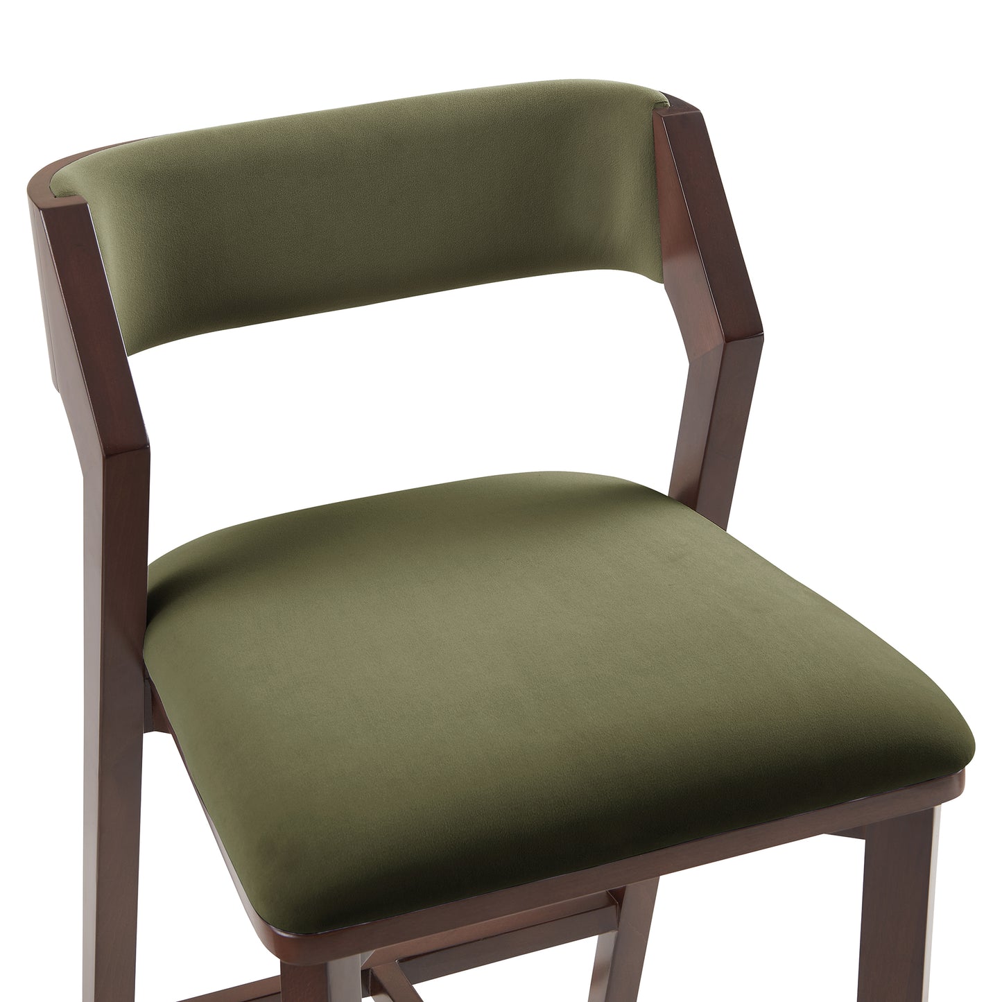Patricia Modern Wood Upholstered Counter Stool in Turtle Green CS023-GR