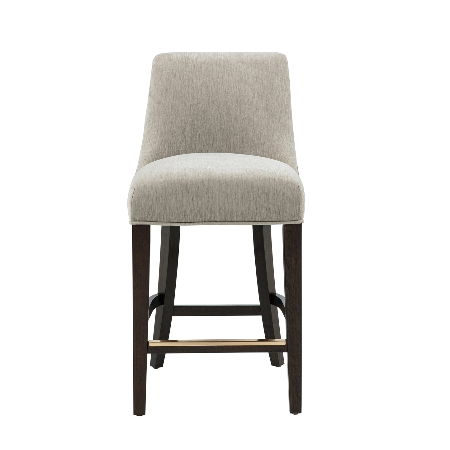 Beever Modern Wood Chenille Counter Stool in Taupe CS024-TP
