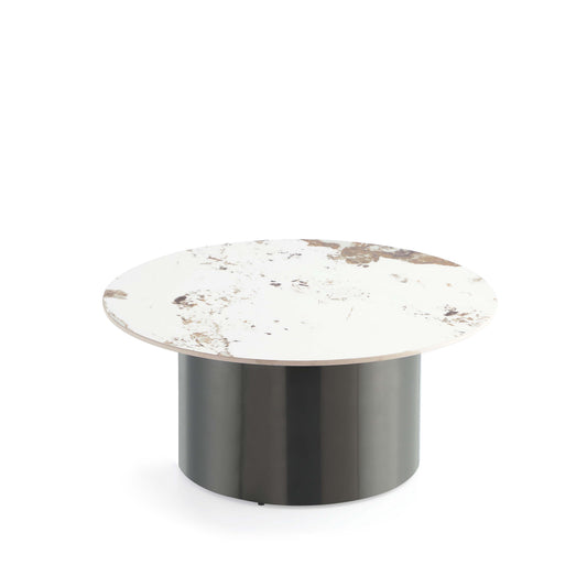 Alondra Modern Glam Sintered Stone Top Coffee Table in Black CT014