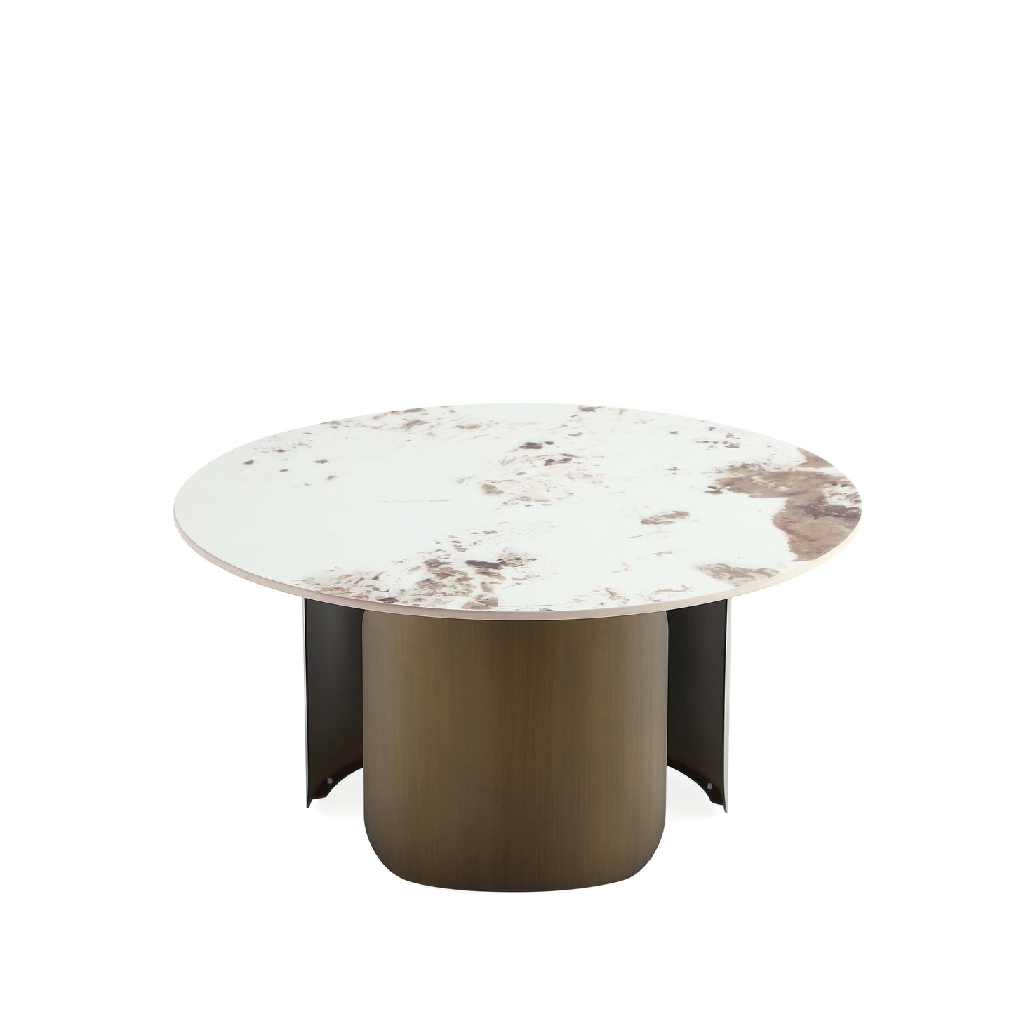 Monica Modern Glam Sintered Stone Top Coffee Table in Bronze CT016