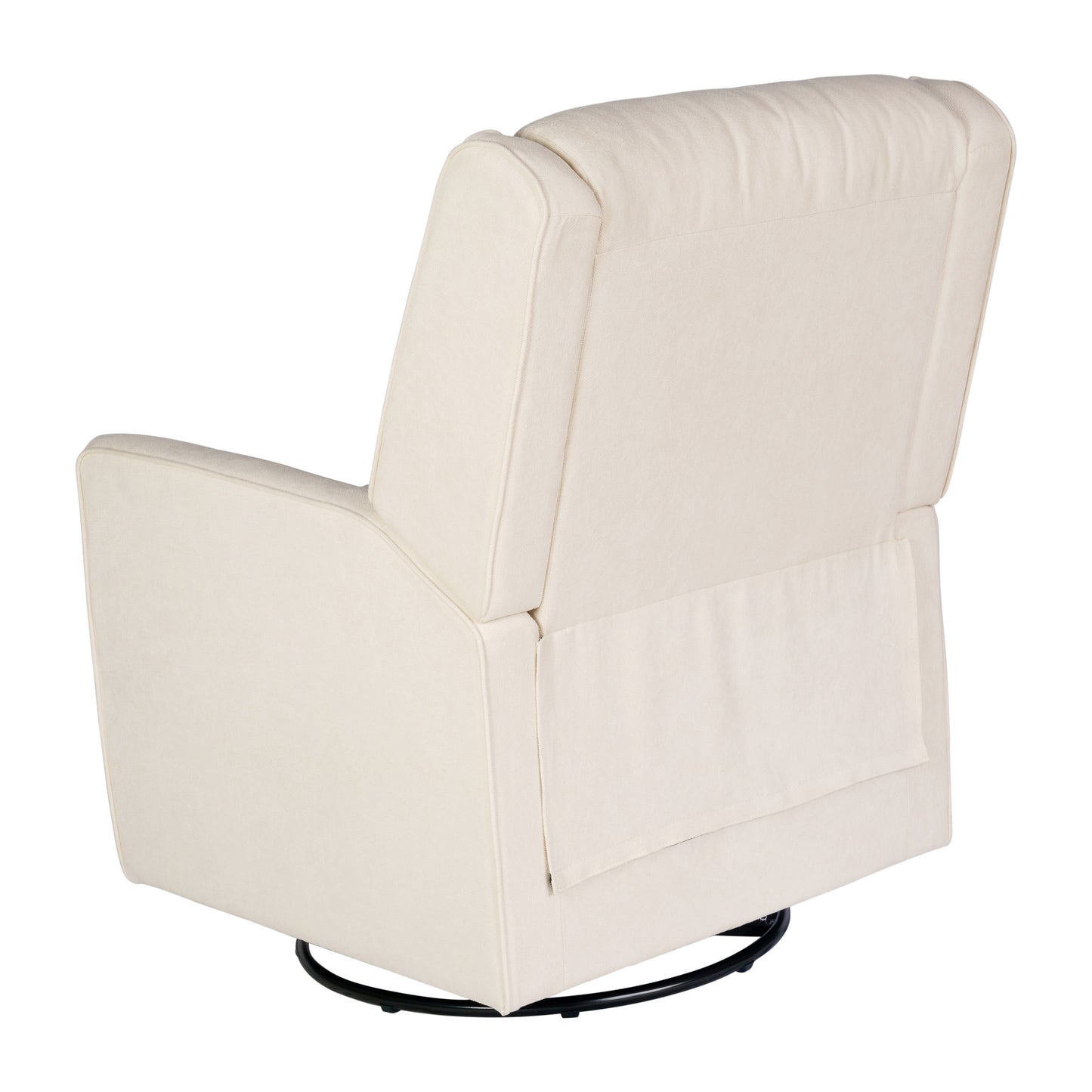 Cash Swivel Glider Rocker Recliner Chair, Manual 360 Degree Swivel Recliner Perfect for Living Room, Bedroom, or Nursery in Cream Upholstery Cream