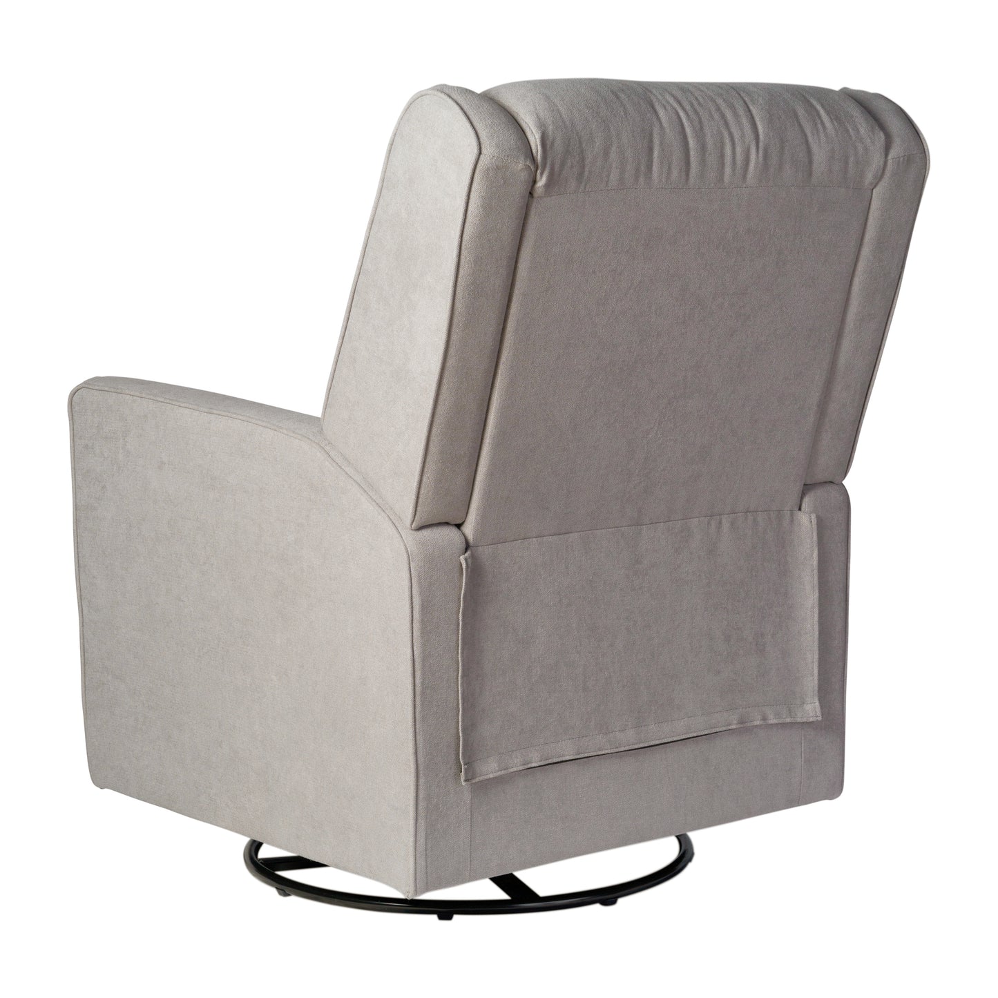 Cash Swivel Glider Rocker Recliner Chair, Manual 360 Degree Swivel Recliner Perfect for Living Room, Bedroom, or Nursery in Light Gray Upholstery Light Gray
