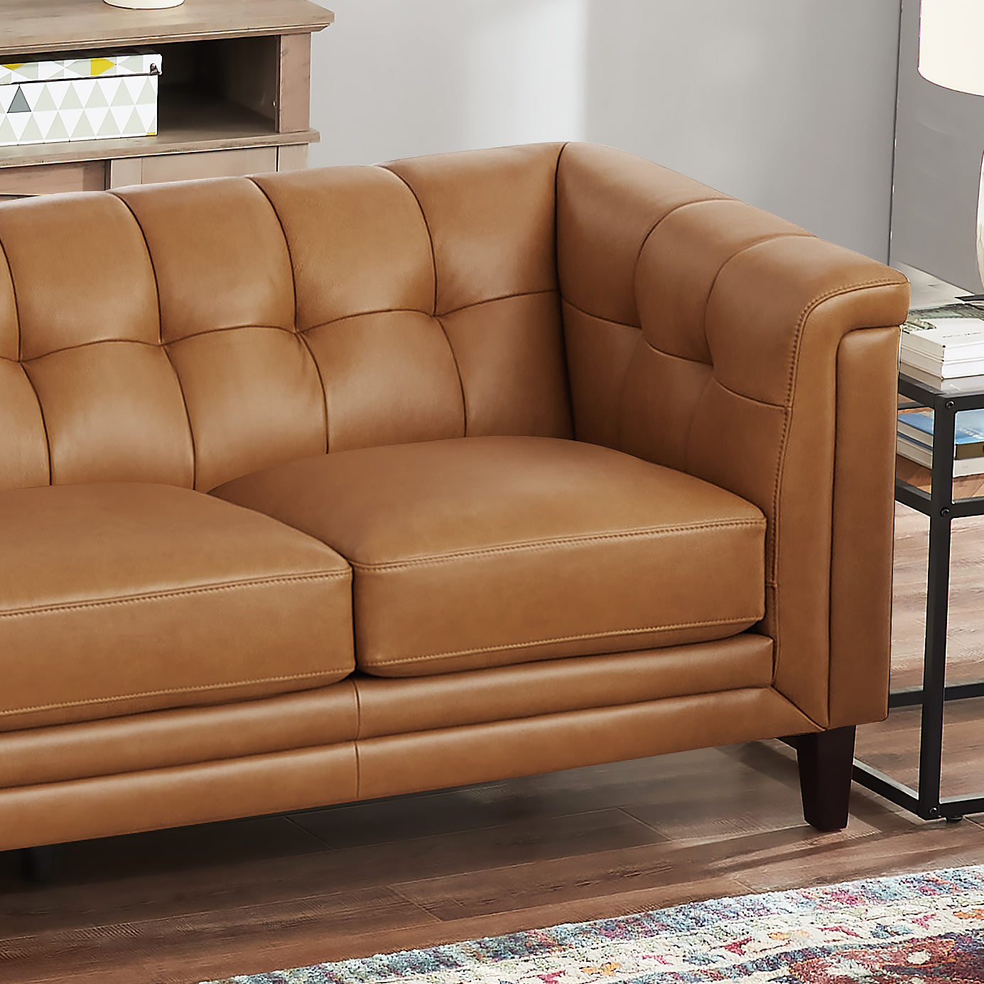 Arvo Sofa Cognac Brown