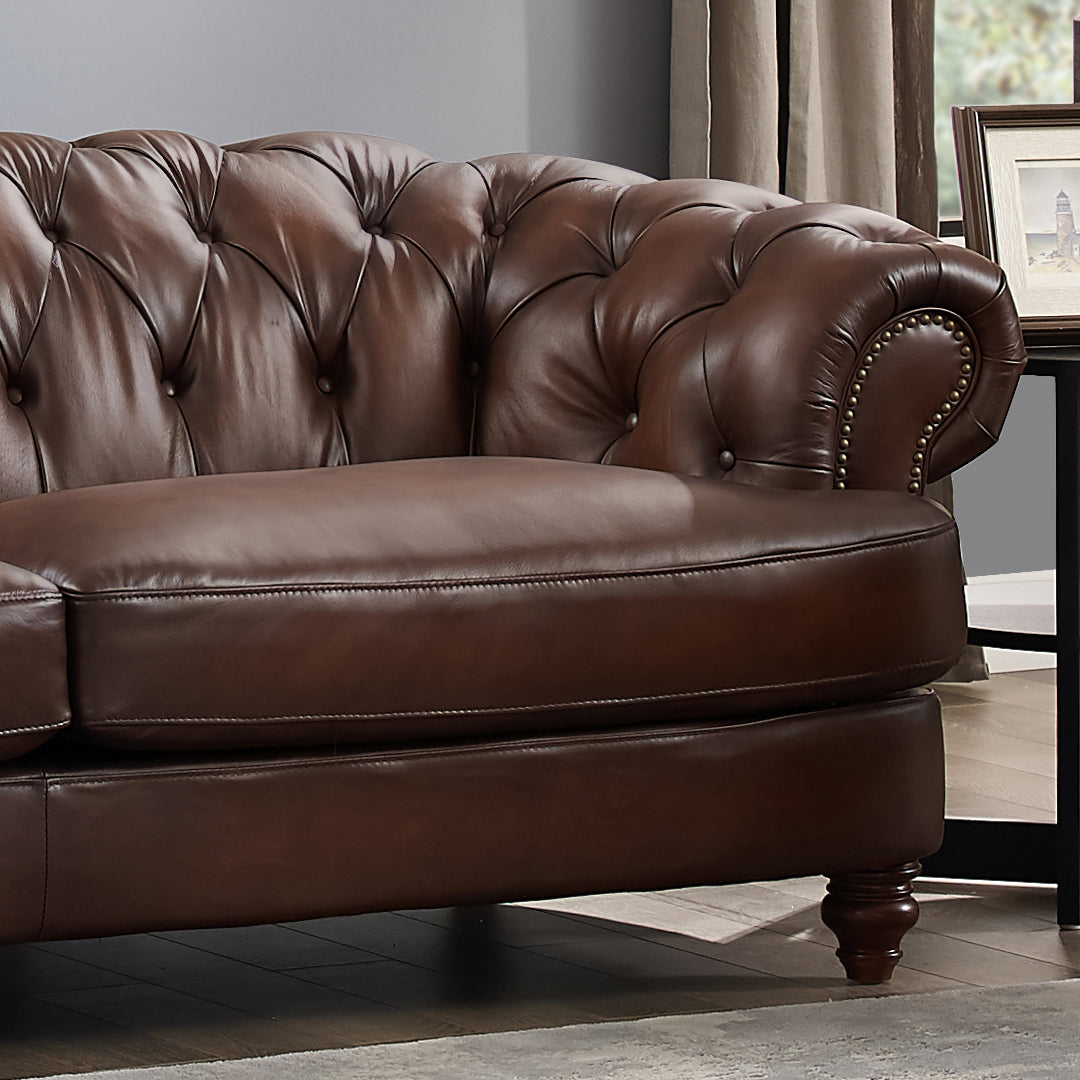 Newport Sofa Caramel Brown