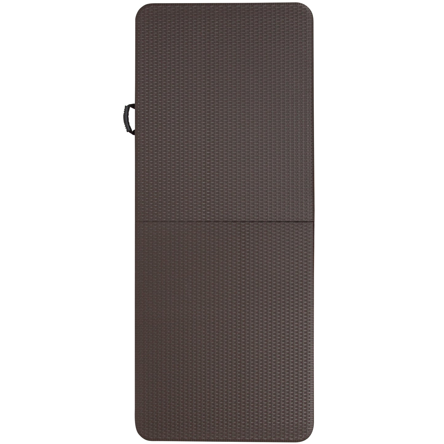 Park 6-Foot Bi-Fold Brown Rattan Plastic Folding Table Brown