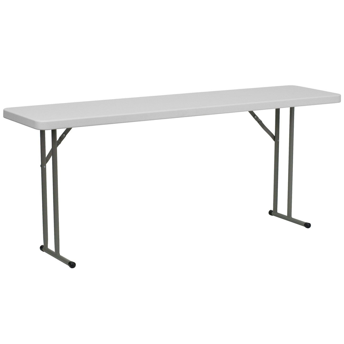 Elon 6-Foot Granite White Plastic Folding Training Table Granite White