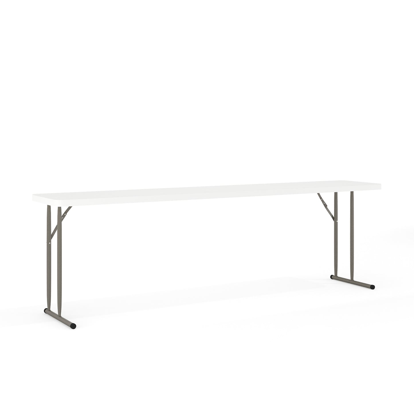 Elon 8-Foot Granite White Plastic Folding Training Table Granite White