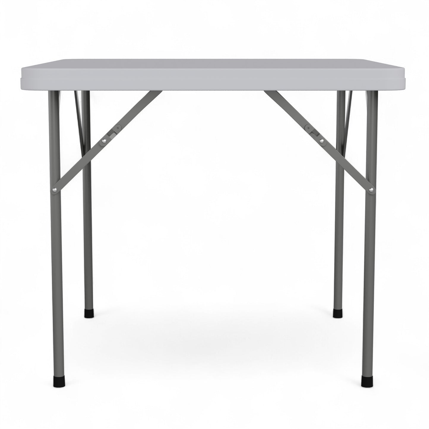 Elon 34.25" Square Granite White Plastic Folding Table Granite White
