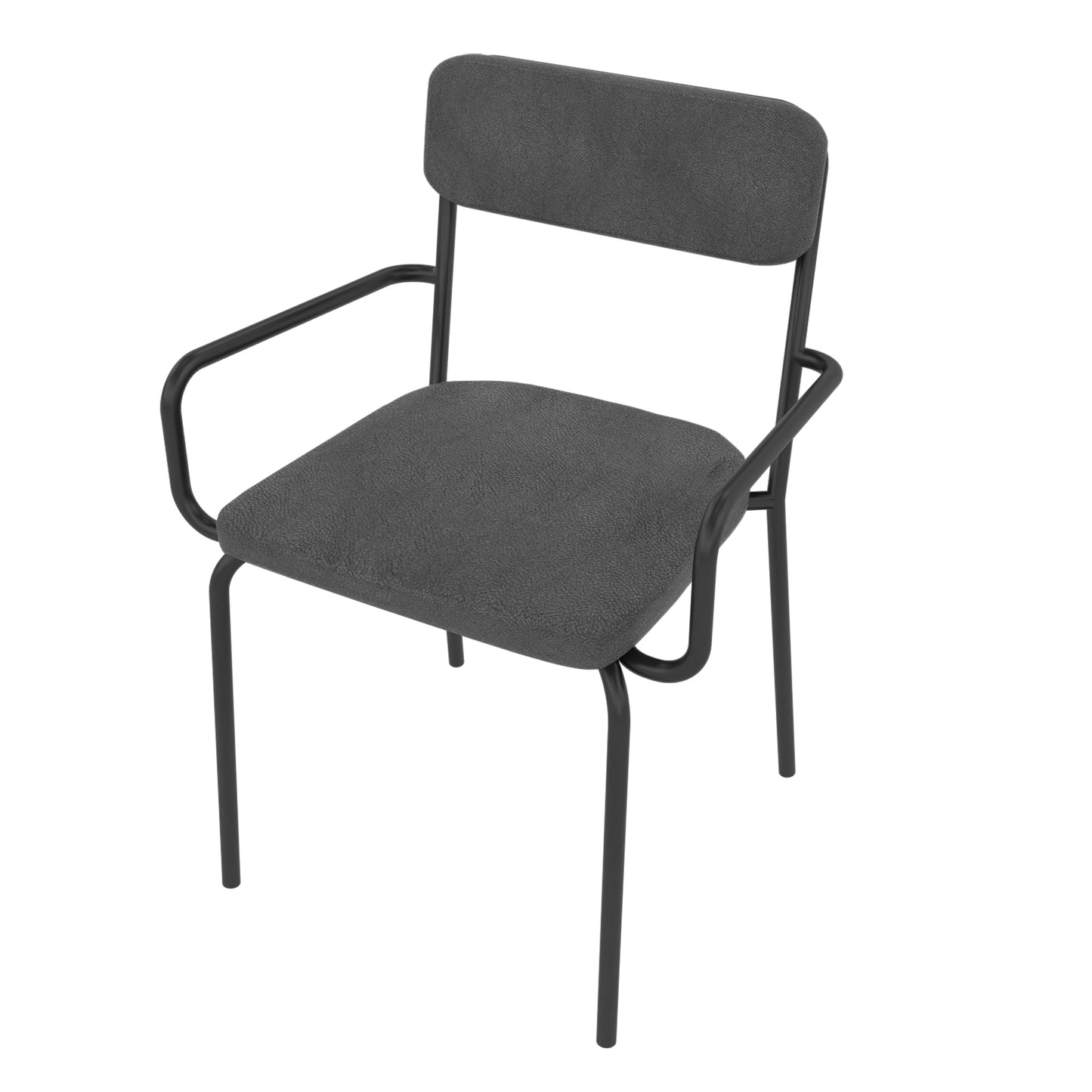 Manhattan Comfort Whythe PU Leather Dining Chair in Black DC-2PZ-212