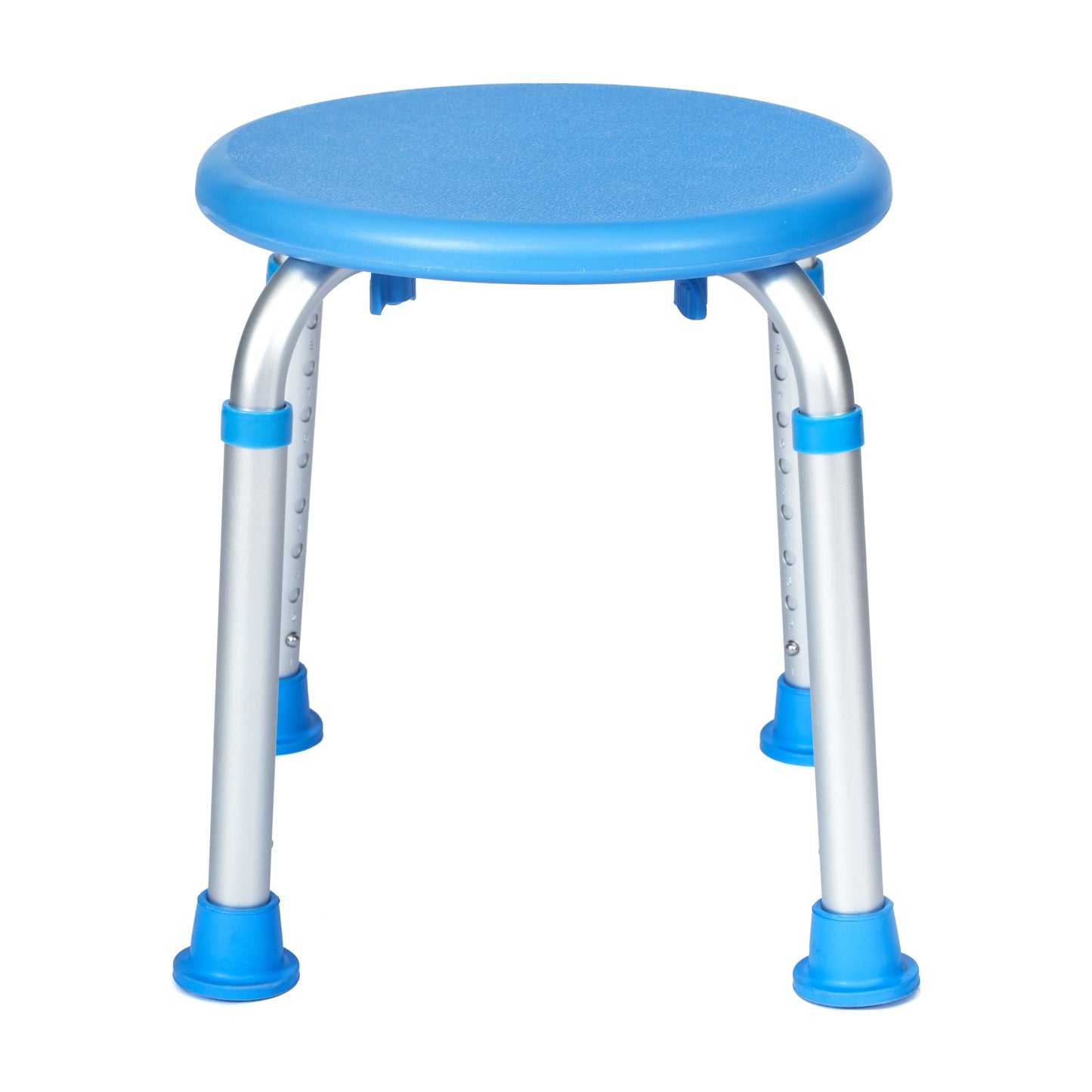 HERCULES Adjustable Bath & Shower Stool with Height-Adjust Frame, 300 lbs. Static Weight Capacity, and Tool-Free Assembly in Blue Blue