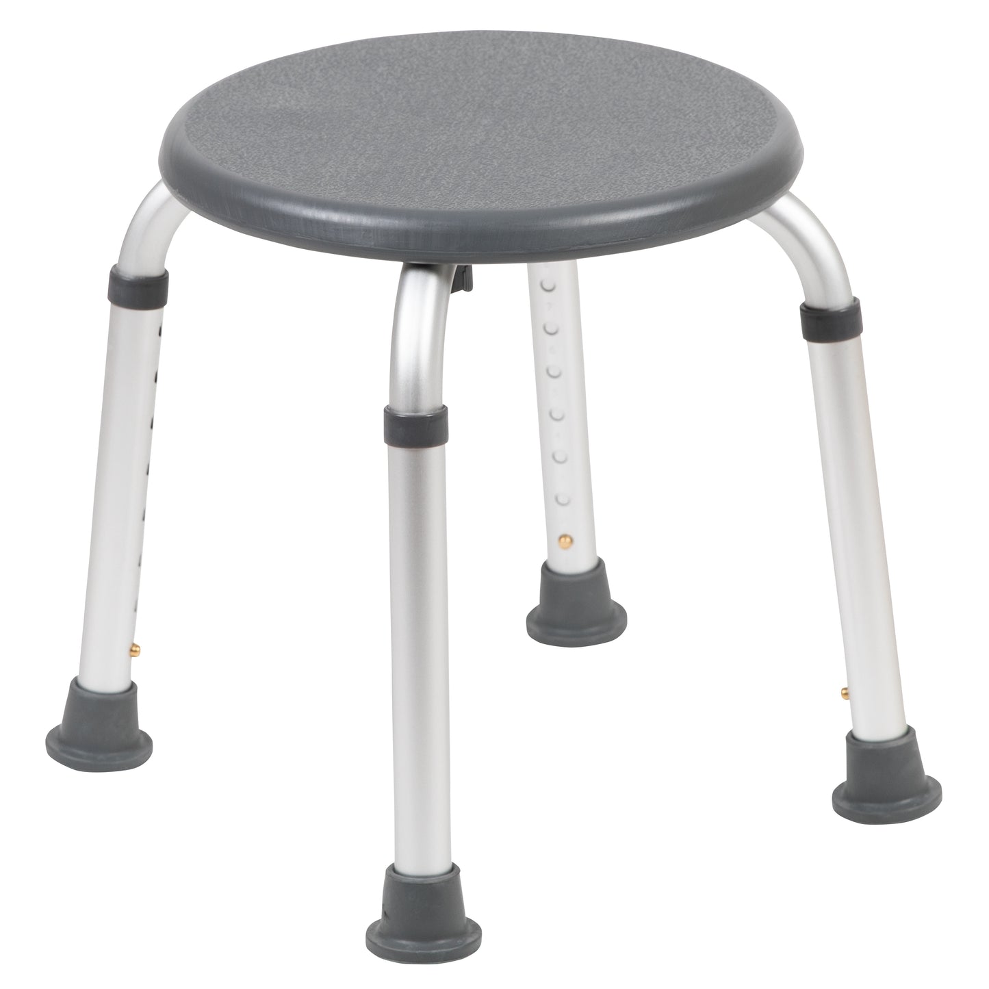HERCULES Series Tool-Free and Quick Assembly, 300 Lb. Capacity, Adjustable Gray Bath & Shower Stool Gray