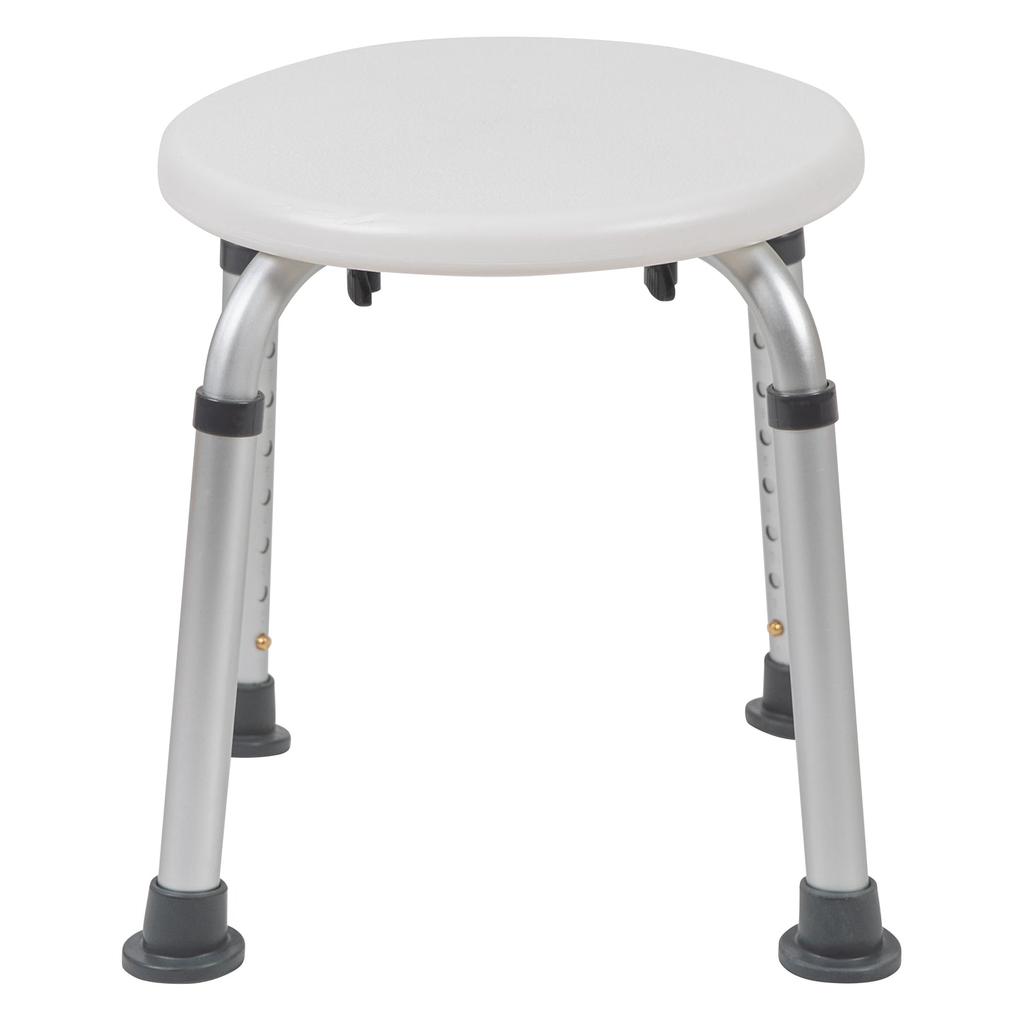 HERCULES Series Tool-Free and Quick Assembly, 300 Lb. Capacity, Adjustable White Bath & Shower Stool White