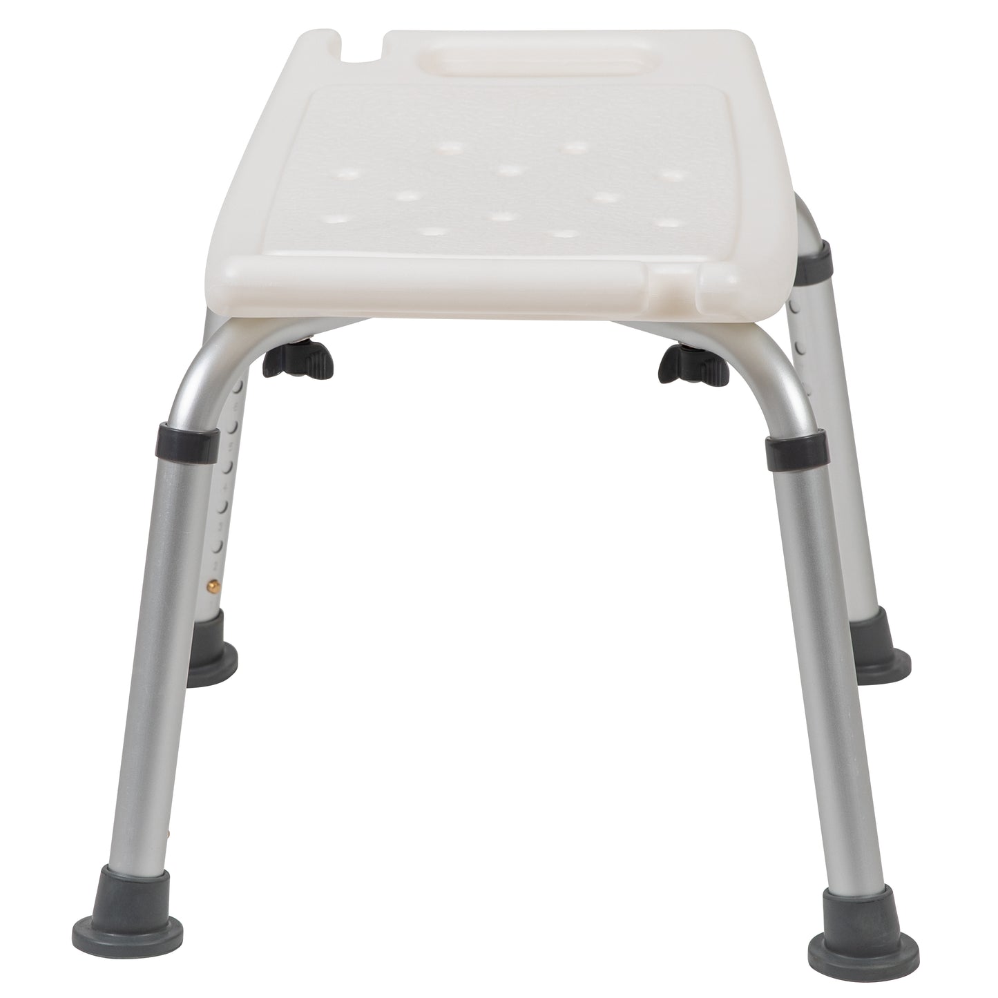 HERCULES Series Tool-Free and Quick Assembly, 300 Lb. Capacity, Adjustable White Bath & Shower Chair with Non-slip Feet White