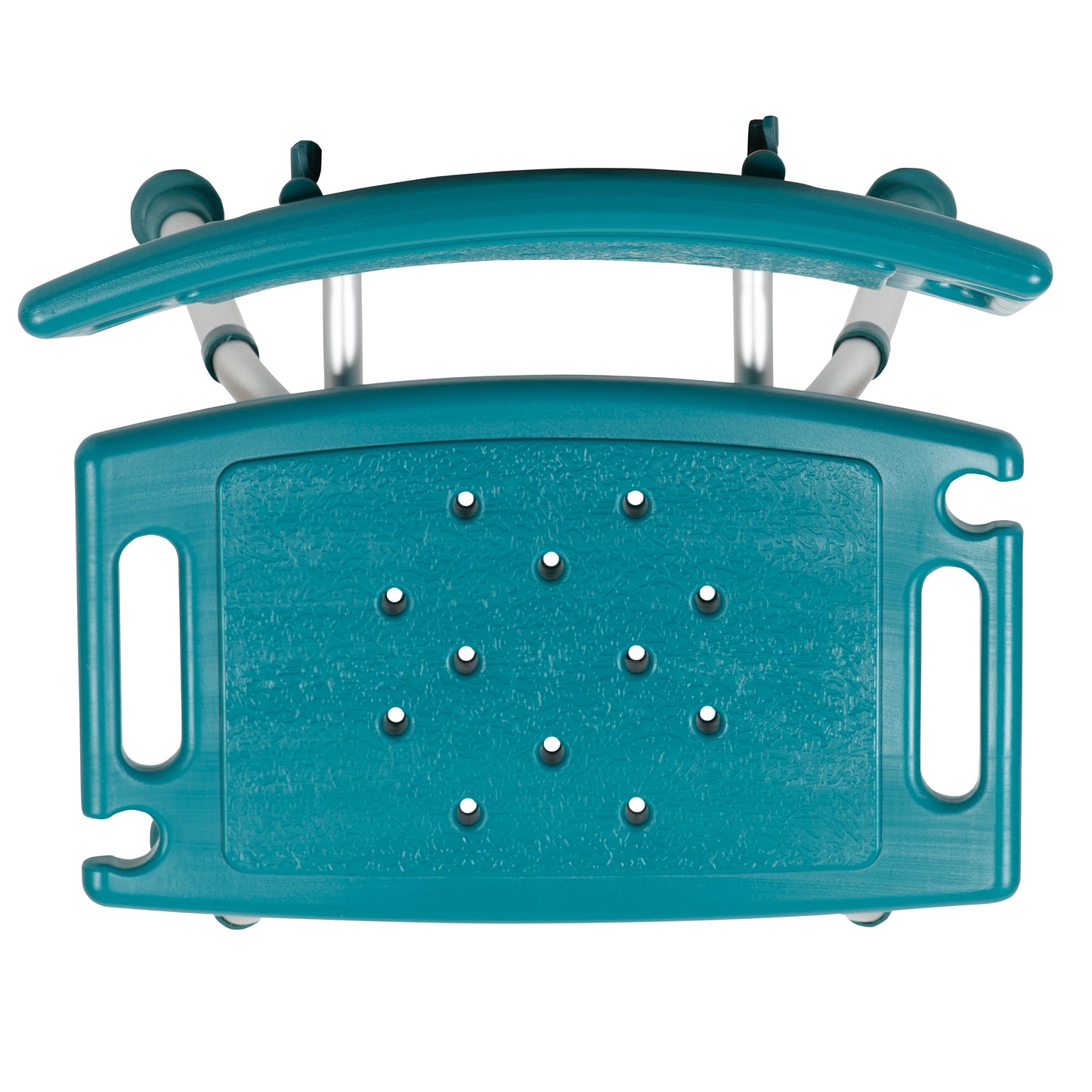 HERCULES Series Tool-Free and Quick Assembly, 300 Lb. Capacity, Adjustable Teal Bath & Shower Chair with Extra Large Back Teal