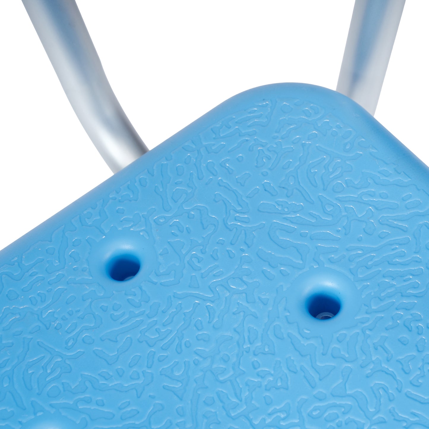 HERCULES Adjustable Bath & Shower Chair with Height-Adjust Frame, Depth-Adjust Back, and 300 lbs. Static Weight Capacity in Blue Blue