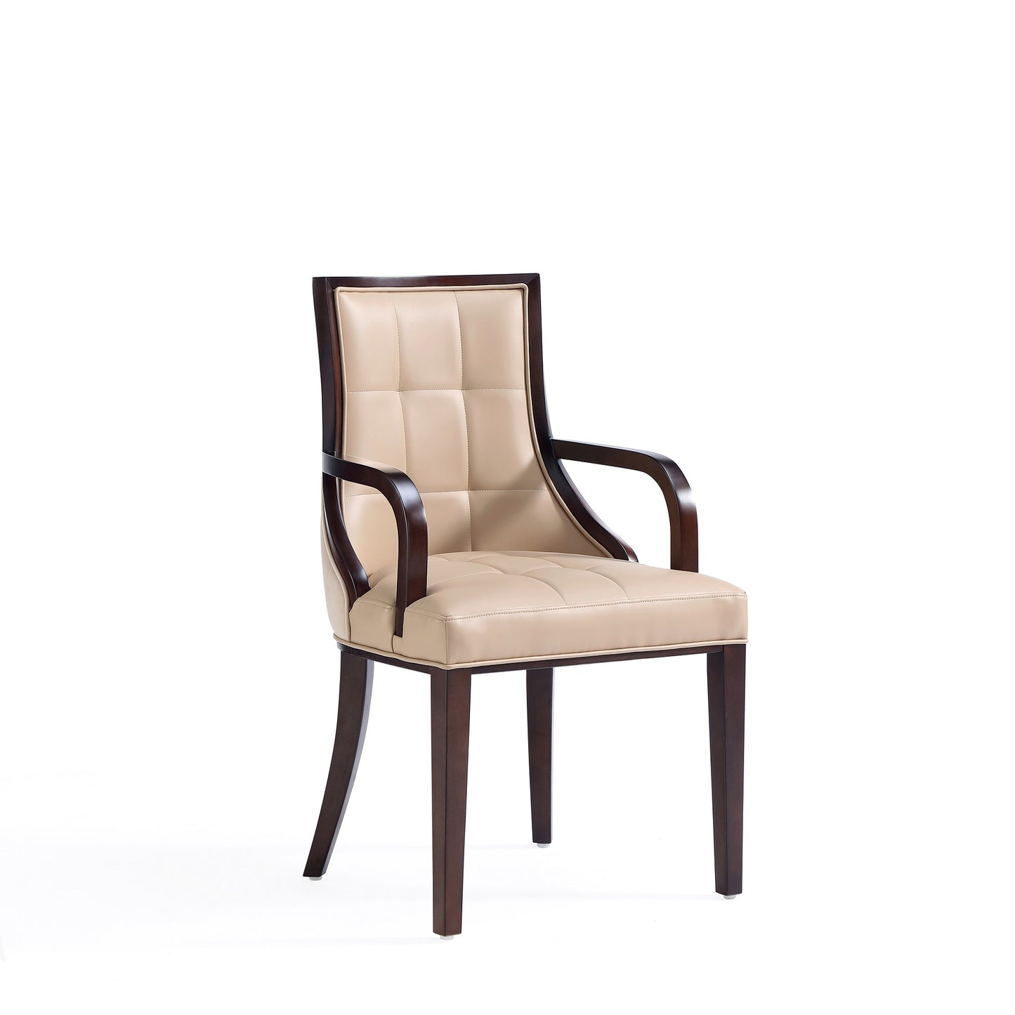 Fifth Avenue Traditional Wood Upholstered Dining Chair in Tan DC008AR-TN