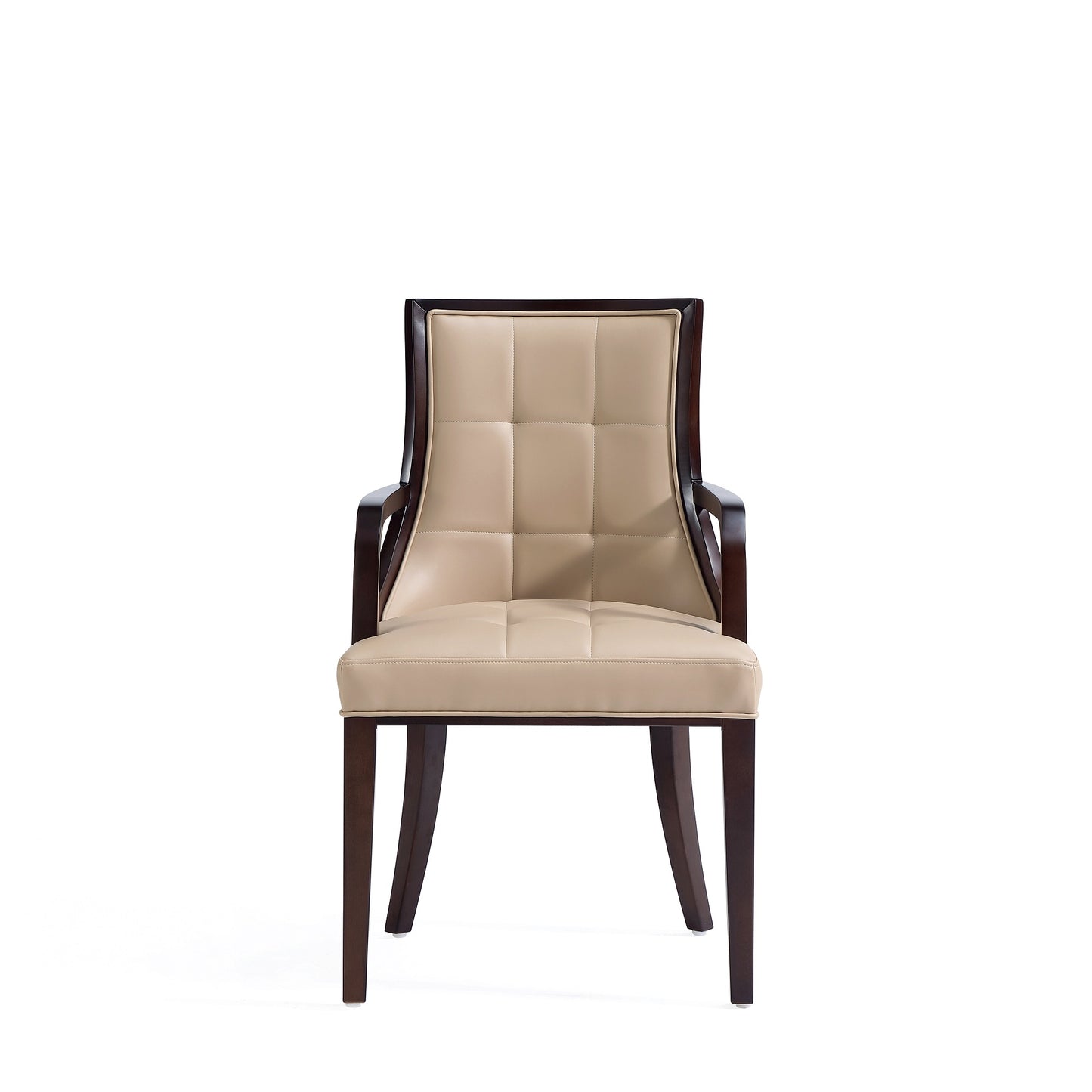 Fifth Avenue Traditional Wood Upholstered Dining Chair in Tan DC008AR-TN