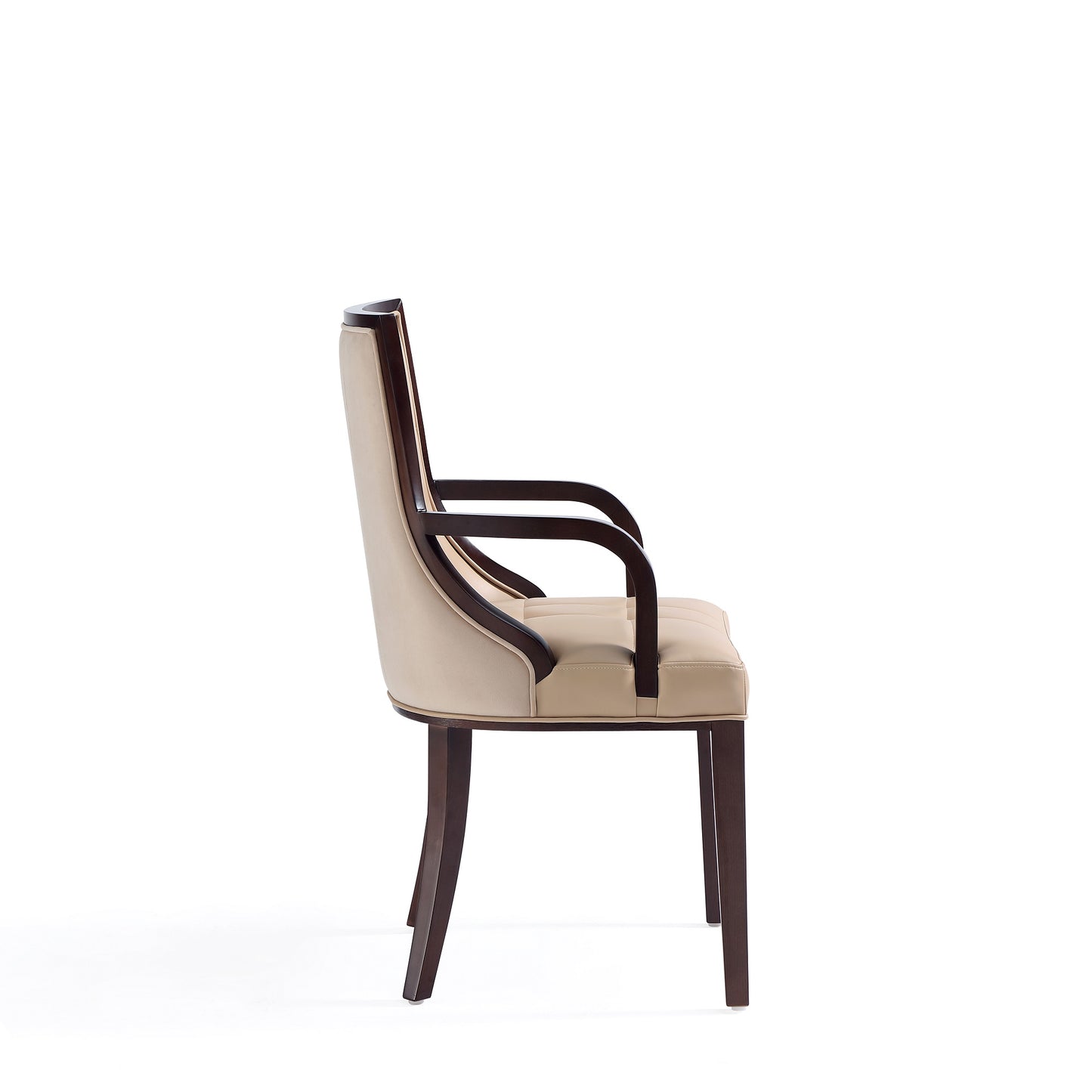 Fifth Avenue Traditional Wood Upholstered Dining Chair in Tan DC008AR-TN