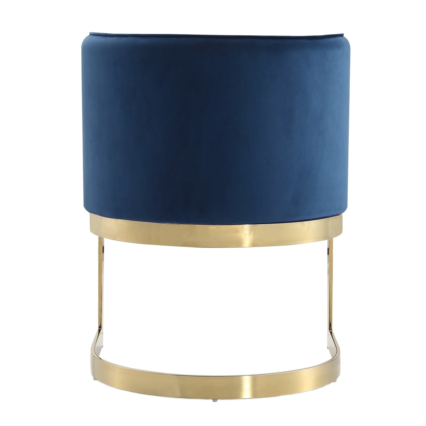 Aura Modern Metal Velvet Dining Chair in Royal Blue DC026-BL