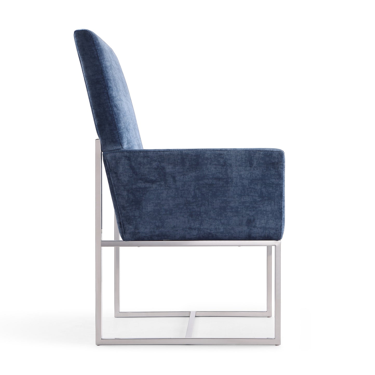 Manhattan Comfort Element Blue Velvet Dining Armchair DC029-BL