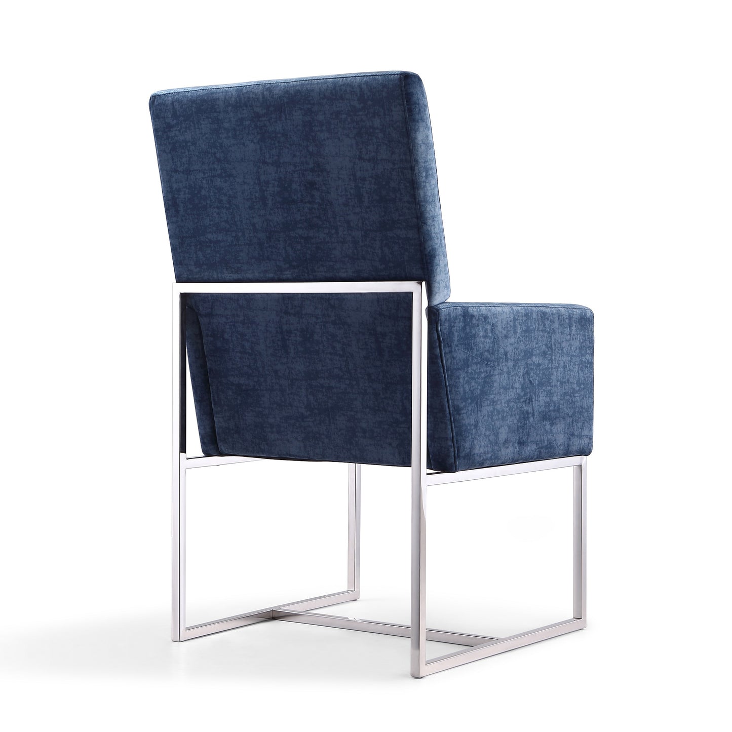 Manhattan Comfort Element Blue Velvet Dining Armchair DC029-BL