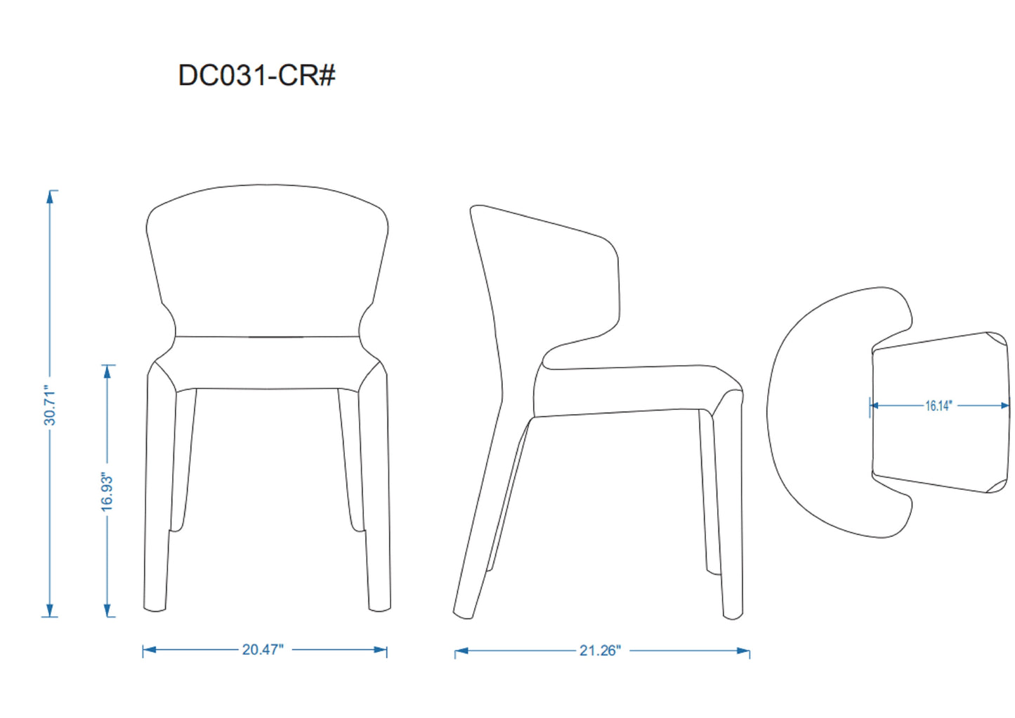 Manhattan Comfort Conrad Cream Faux Leather Dining Chair (Set of 2) DC031-CR