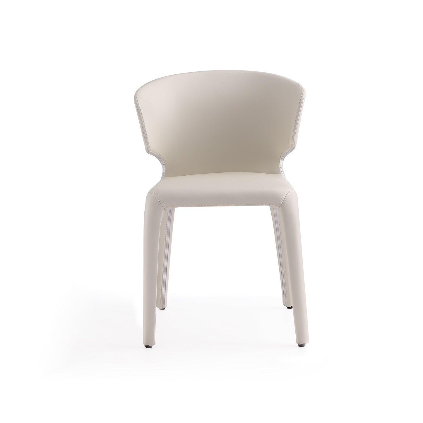 Manhattan Comfort Conrad Cream Faux Leather Dining Chair (Set of 2) DC031-CR