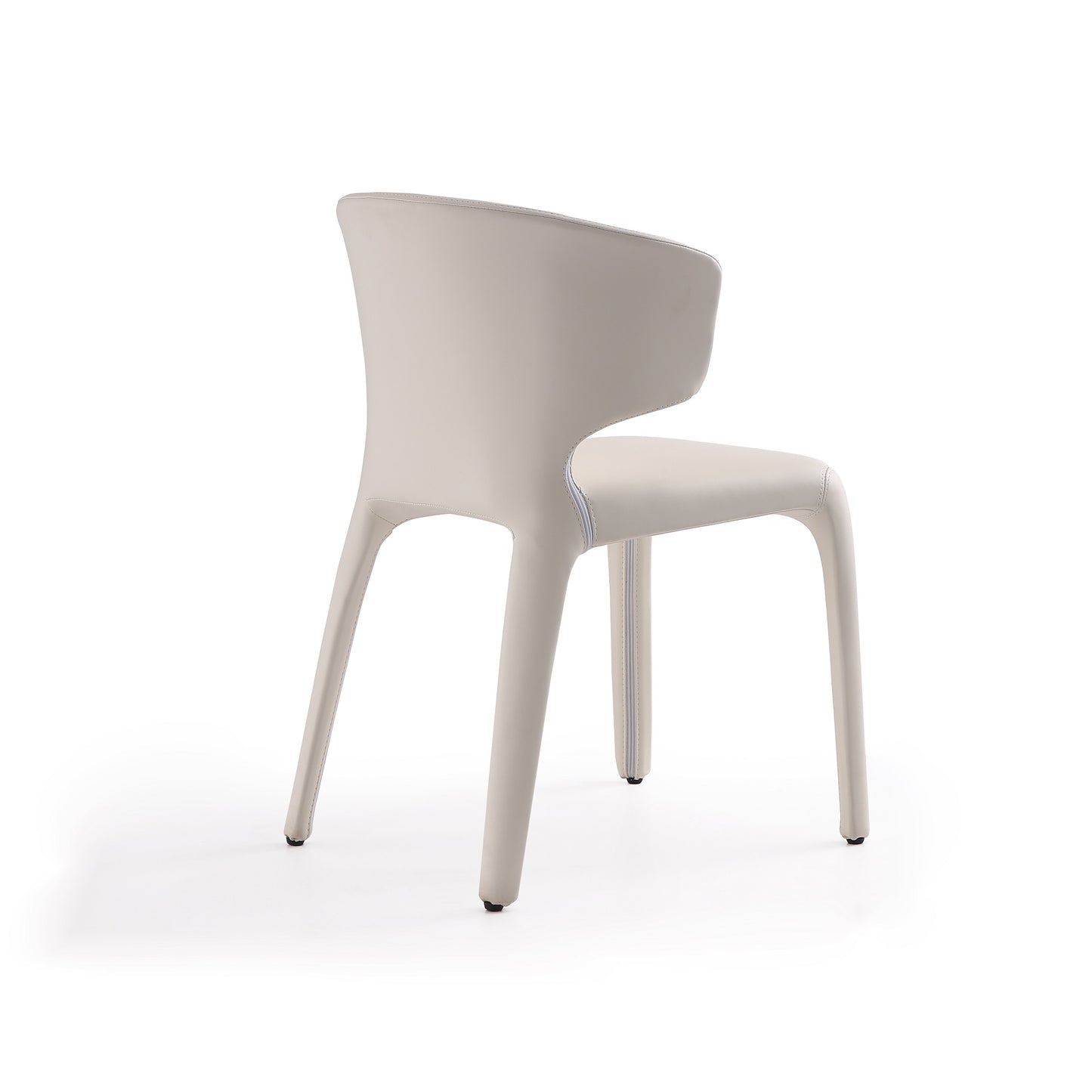 Manhattan Comfort Conrad Cream Faux Leather Dining Chair (Set of 2) DC031-CR