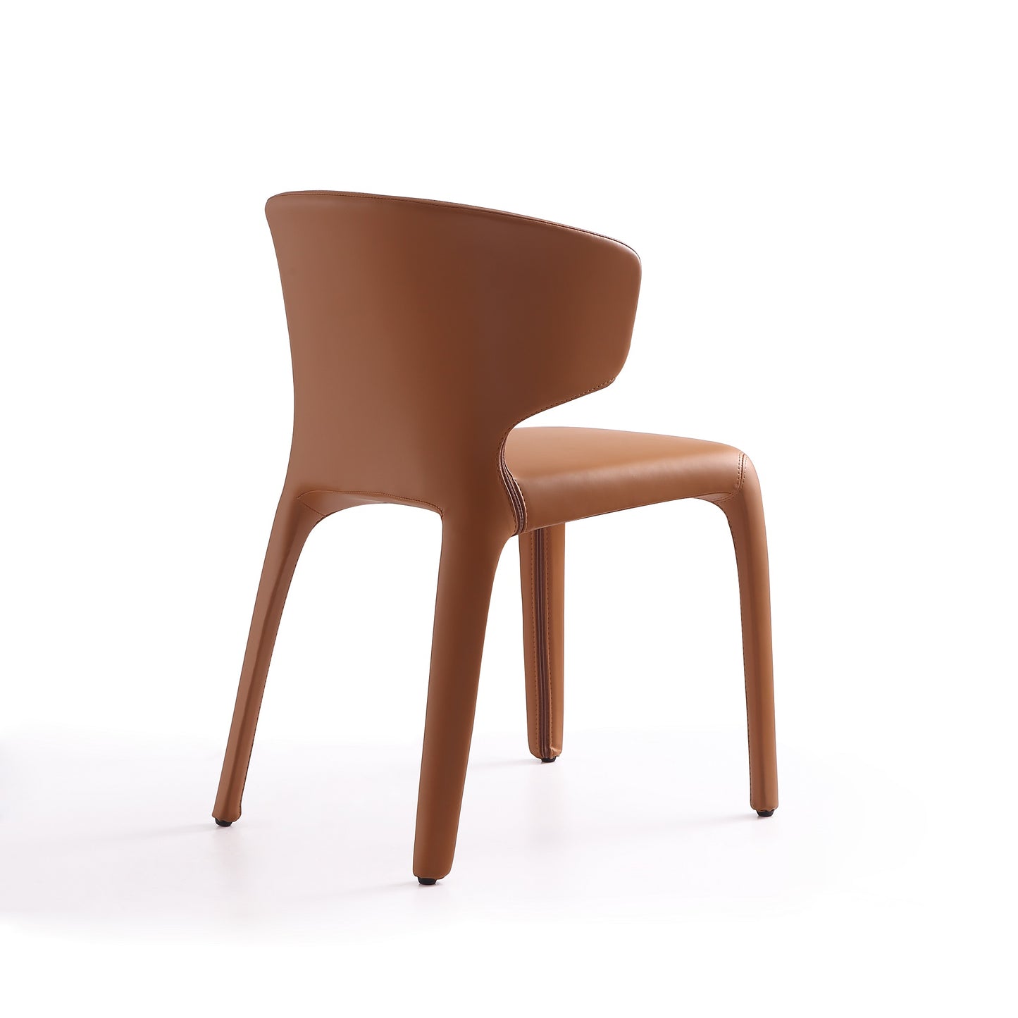 Manhattan Comfort Conrad Saddle Faux Leather Dining Chair (Set of 2) DC031-SA