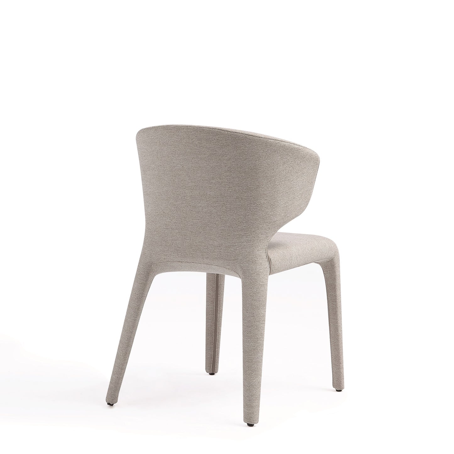 Manhattan Comfort Conrad Modern Woven Tweed Dining Chair in Wheat (Set of 2) DC031-WWT