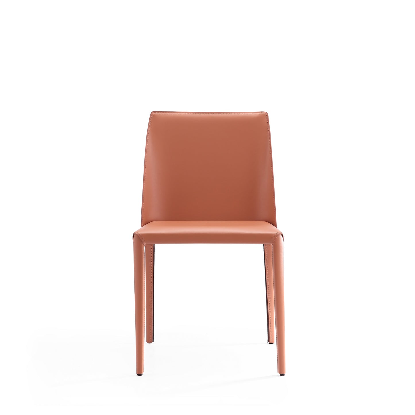 Paris Modern Vegan Leather Dining Chair in Clay - Set of 2 DC032-CY