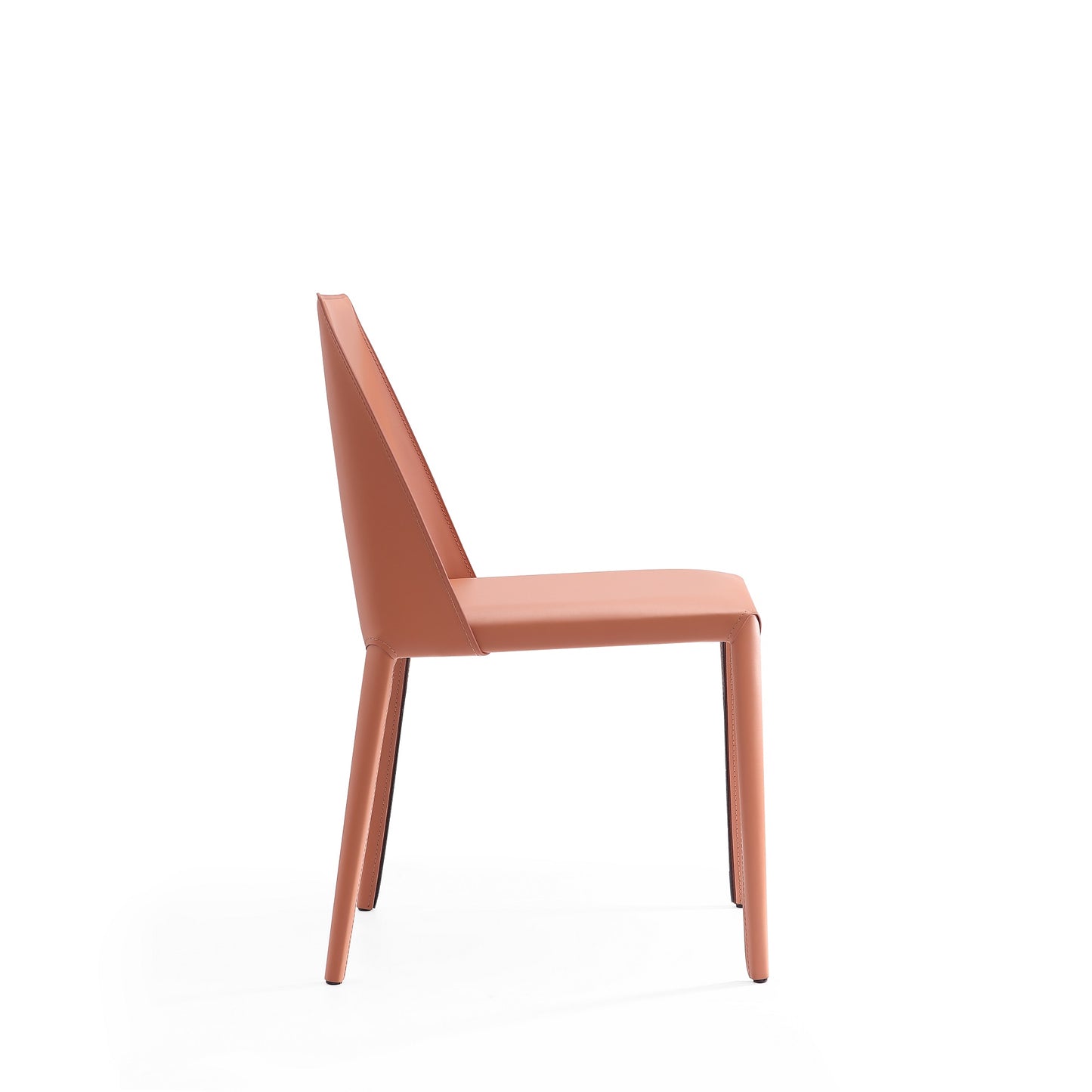 Paris Modern Vegan Leather Dining Chair in Clay - Set of 2 DC032-CY