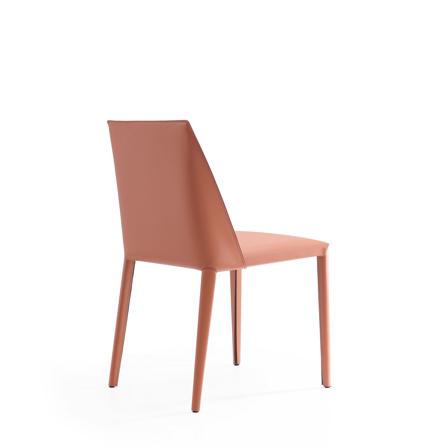 Paris Modern Vegan Leather Dining Chair in Clay - Set of 2 DC032-CY
