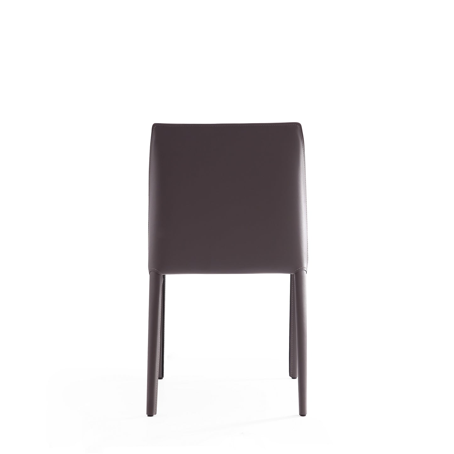 Paris Modern Vegan Leather Dining Chair in Gray - Set of 2 DC032-GY