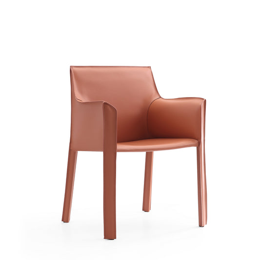 Vogue Modern Vegan Leather Dining Chair in Clay DC033-CY