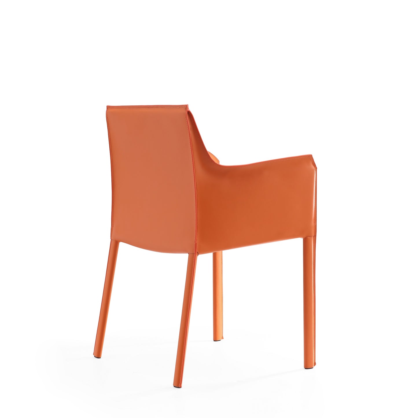 Manhattan Comfort Paris Coral Saddle Leather Armchair DC034-CO