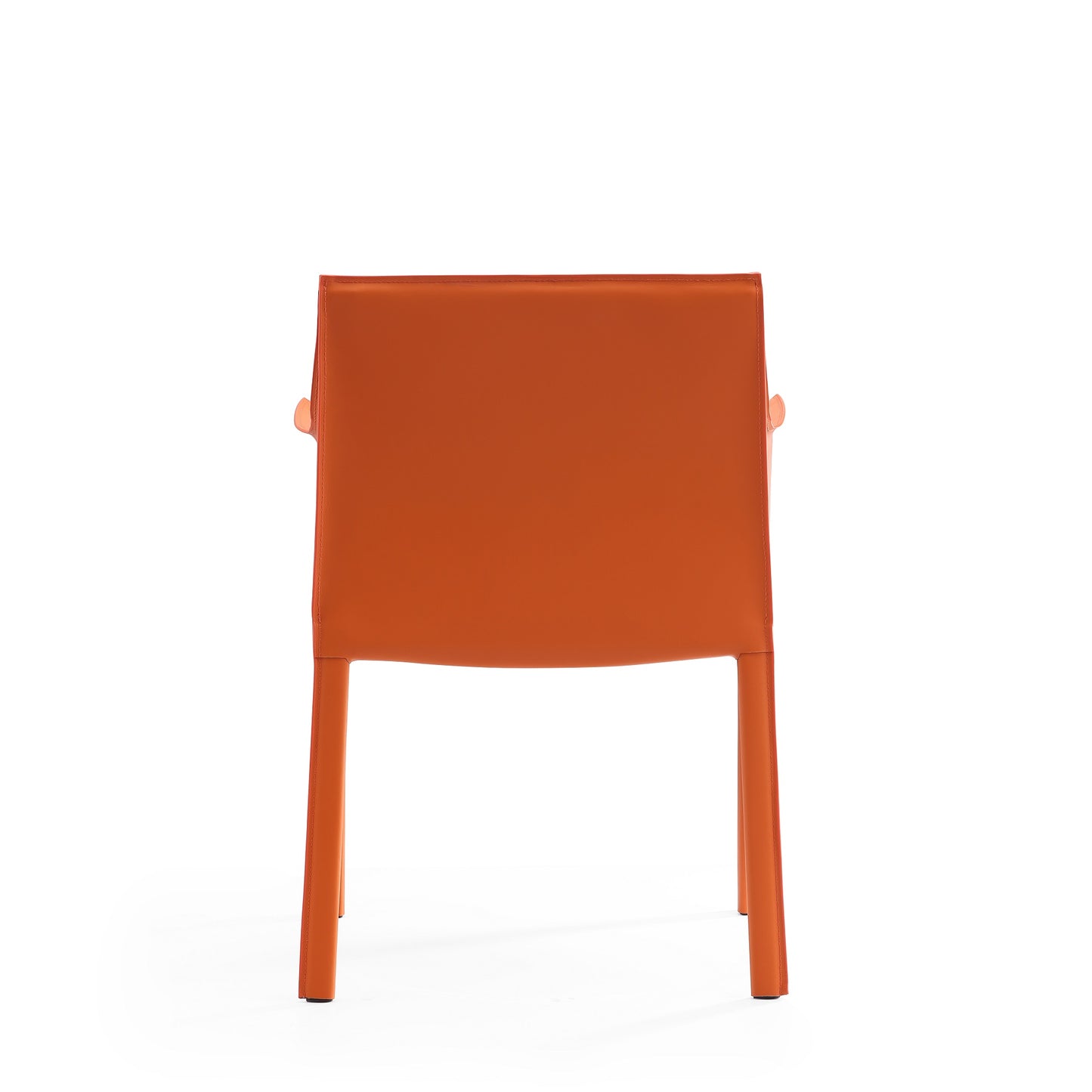 Manhattan Comfort Paris Coral Saddle Leather Armchair DC034-CO