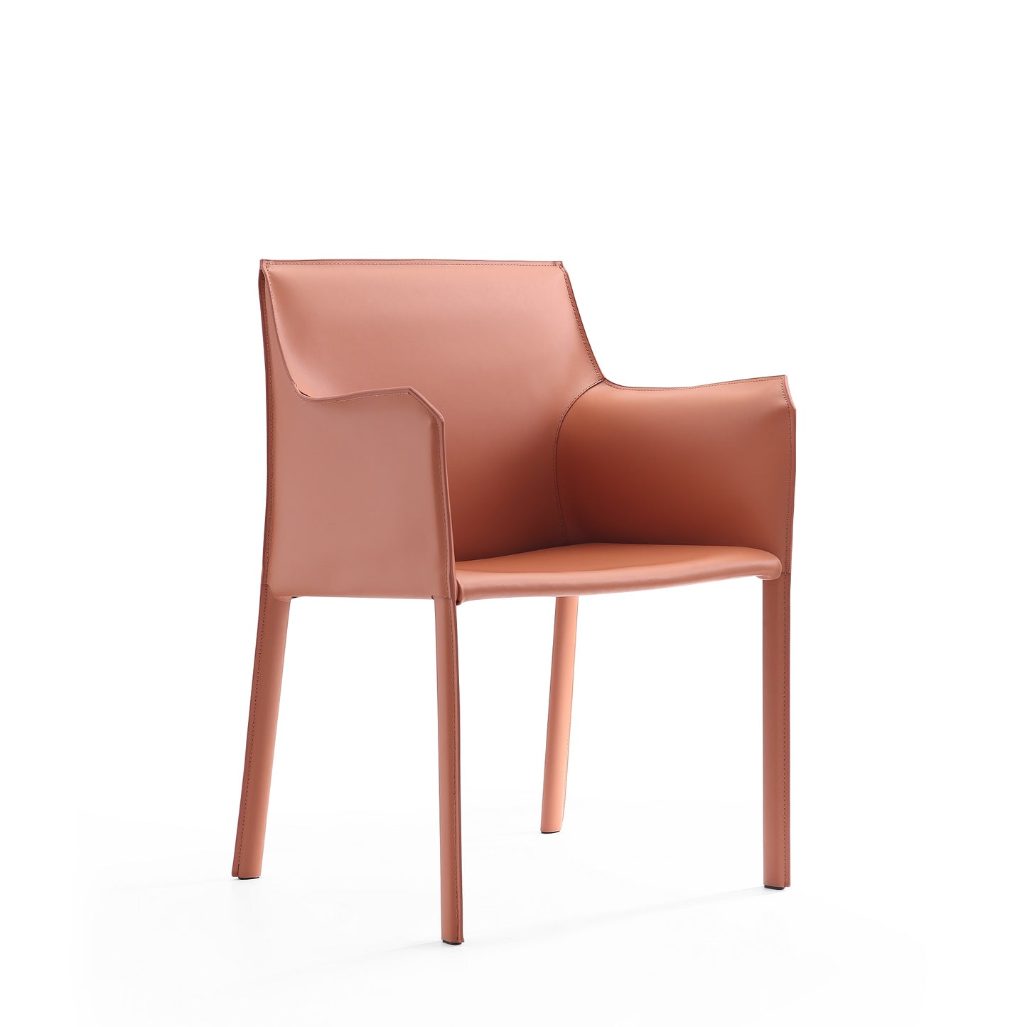 Manhattan Comfort Paris Clay Saddle Leather Armchair DC034-CY