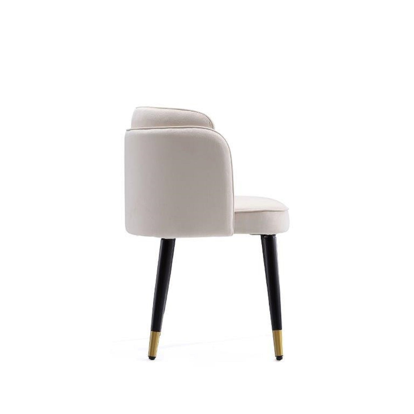 Manhattan Comfort Zephyr Velvet Dining Chair in Cream DC043-CR
