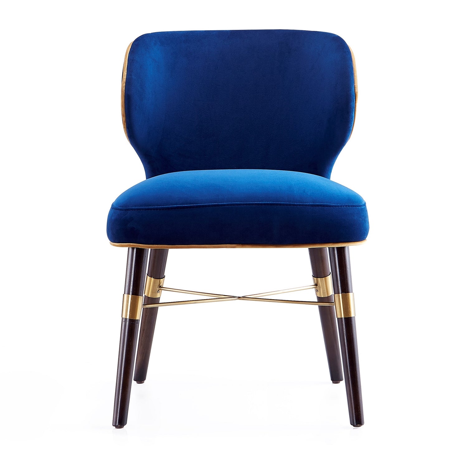 Manhattan Comfort Strine Royal Blue Velvet Dining Chair DC045-BL