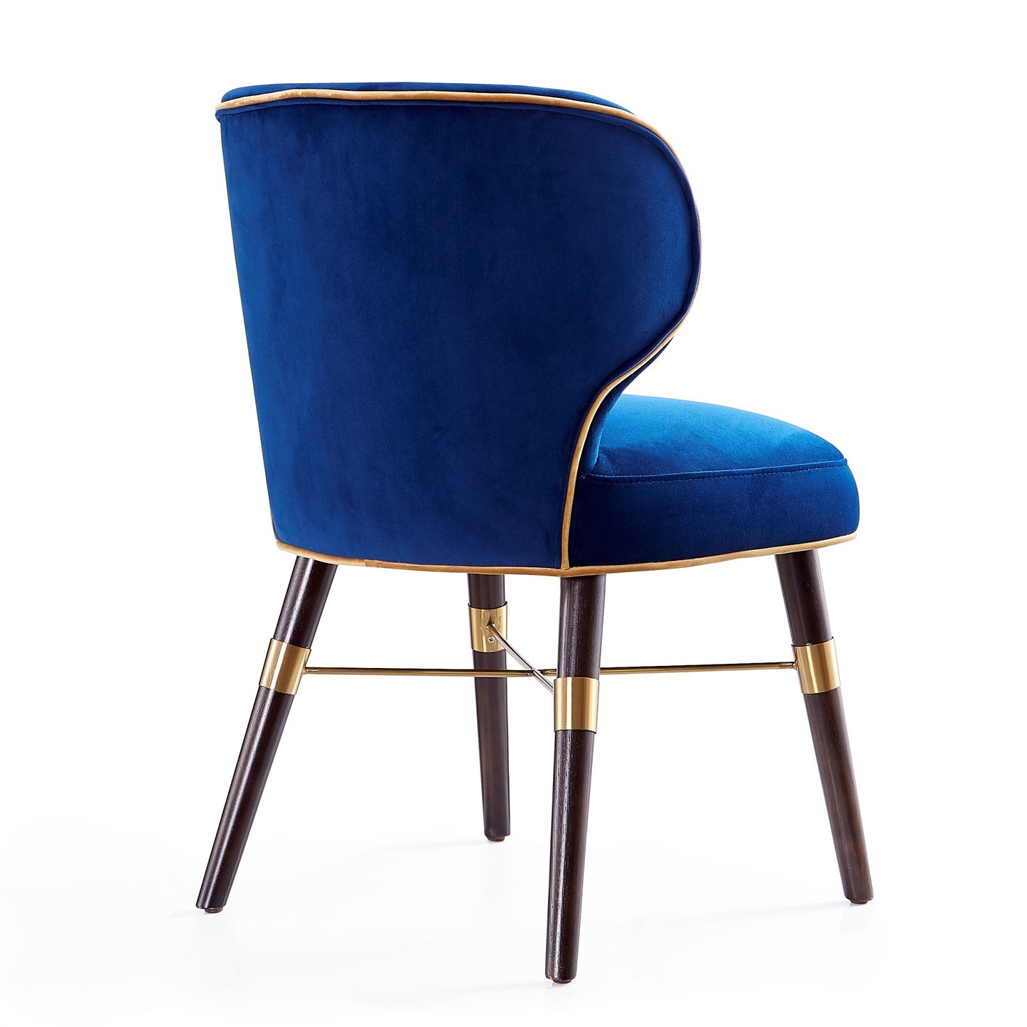 Manhattan Comfort Strine Royal Blue Velvet Dining Chair DC045-BL